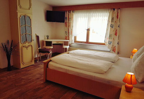 Blick in ein Gästezimmer