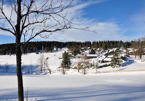 Ort Friedrichshöhe im Winter