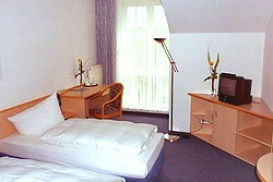 Blick in ein Gästezimmer