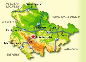 Lagekarte Martinroda