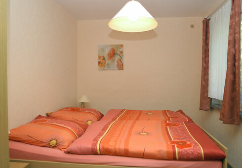 Blick in ein Schlafzimmer