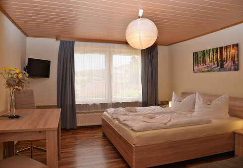 Blick in ein Doppelzimmer