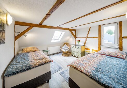 Blick in ein Gästezimmer