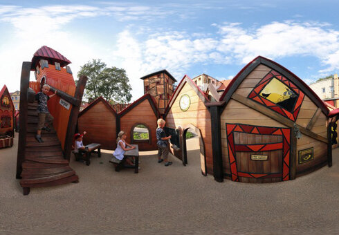 Spielstadt im Außenbereich