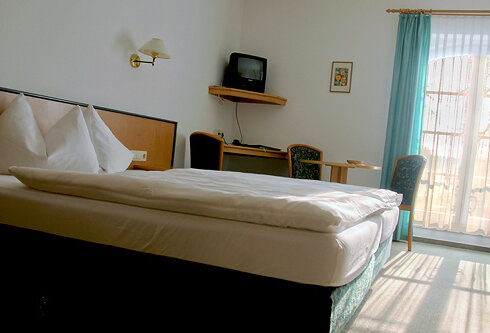 Blick in ein Gästezimmer