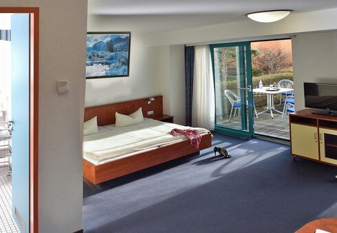 Blick in ein Gästezimmer