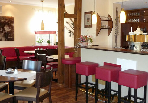 Im Cafe bzw. Restaurant