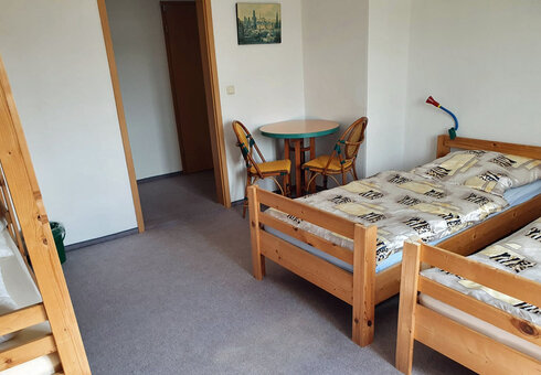 Blick in ein Gästezimmer