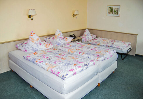 Blick in ein Gästezimmer