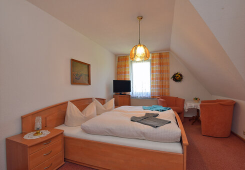 Blick in ein Gästezimmer