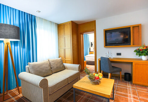 Blick in ein Gästezimmer