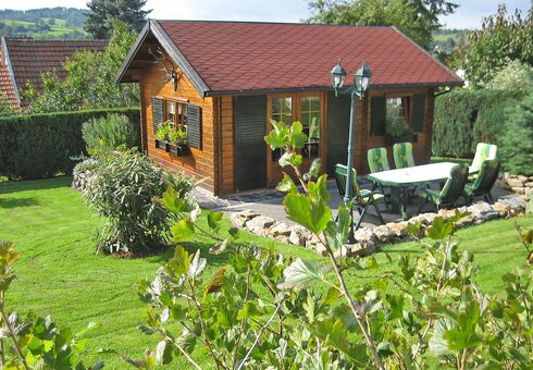 Blockhaus für Grillabende