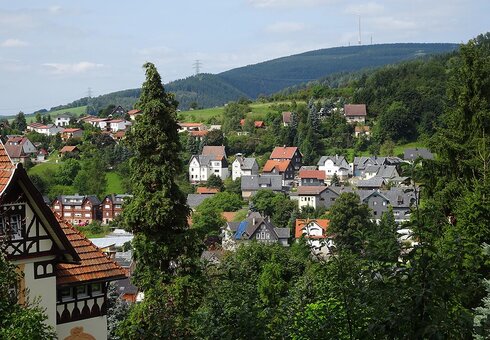 Blick auf den Ort Rauenstein
