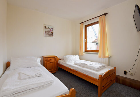 Blick in ein Gästezimmer