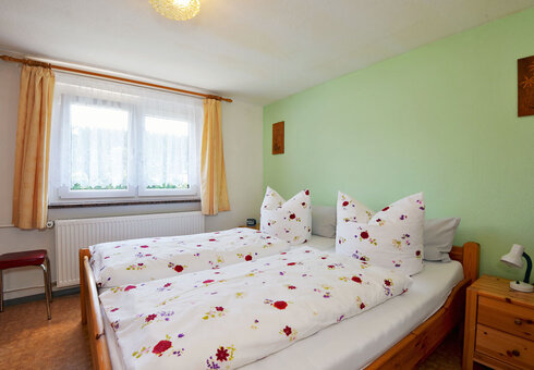 Blick in das Schlafzimmer