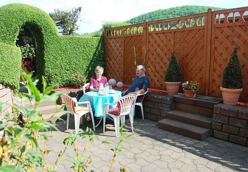 Blick zur Terrasse
