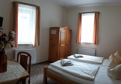 Blick in ein Gästezimmer