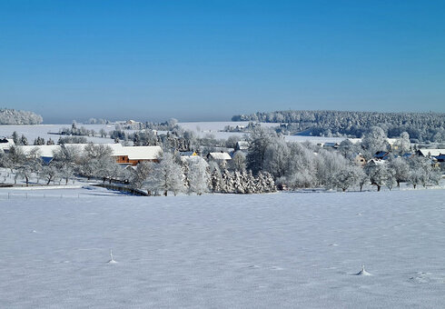 Langenwetzendorf im Winter