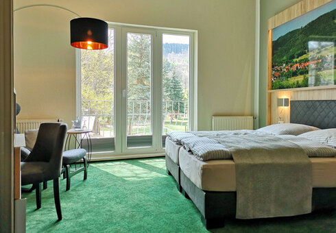Einblick in ein Gästezimmer