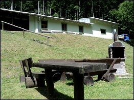 Skibaude am Skilift