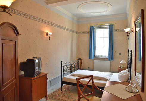 Blick in ein Gästezimmer