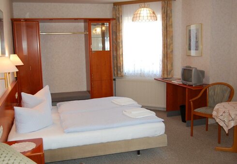 Blick in ein Gästezimmer