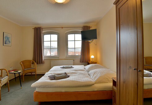 Blick in ein Gästezimmer