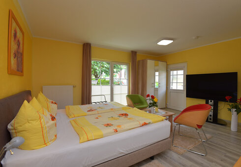 Blick in ein Studio-Appartement