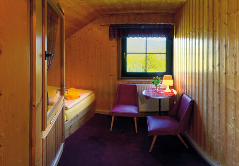 Blick in ein Gästezimmer