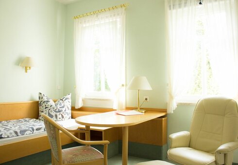 Blick in ein Gästezimmer