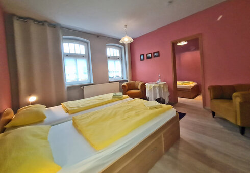 Blick in die Wohnung im Erdgeschoss