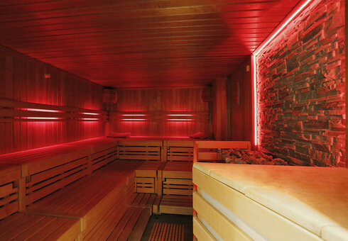 Sauna im Wellnessbereich