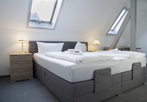 Blick in ein Gästezimmer