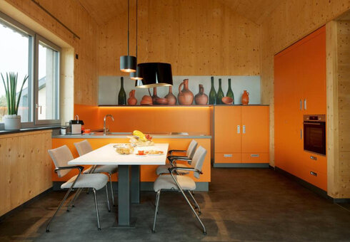 Blick in ein Ferienhaus
