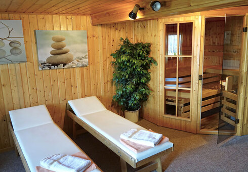 Die hauseigene Sauna