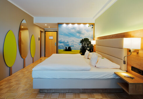 Blick in ein Gästezimmer