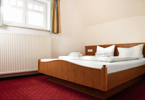 Blick in ein Gästezimmer