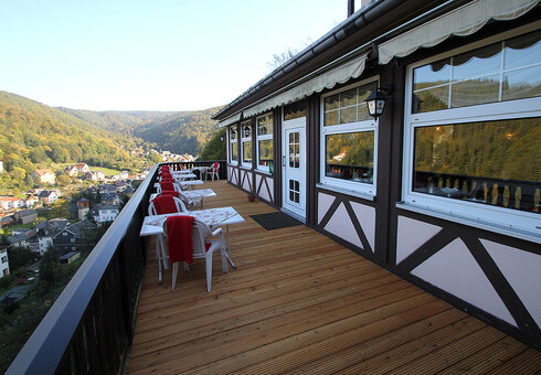 Terrasse mit toller Aussicht