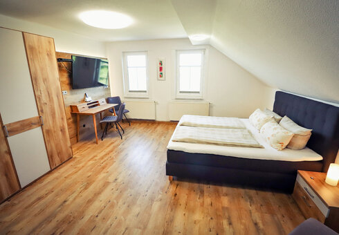 Blick in ein Gästezimmer