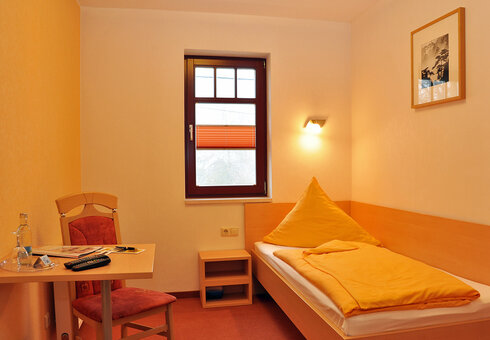 Blick in ein Gästezimmer