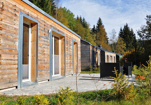 Ferienhäuser auf dem Waldcampingplatz Meyersgrund