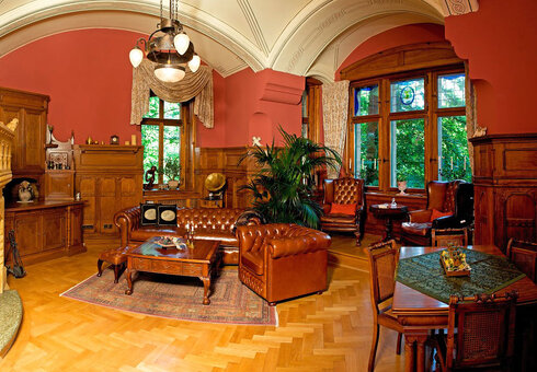 Kaminzimmer auf Schloss Wetzelstein