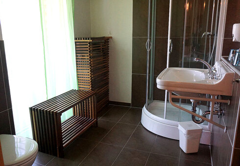 Blick in ein Badezimmer