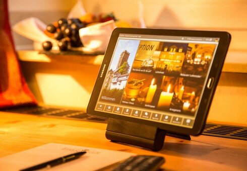 Tablets auf den Zimmern