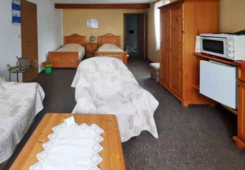 Blick in ein Gästezimmer