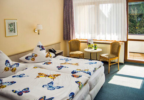 Blick in ein Gästezimmer