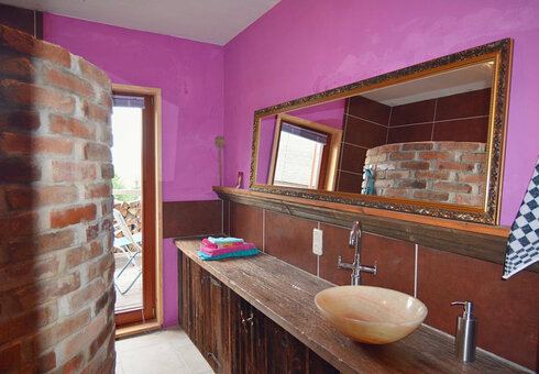 Blick in ein Badezimmer