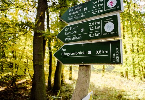 Hohe Schrecke Wanderwege