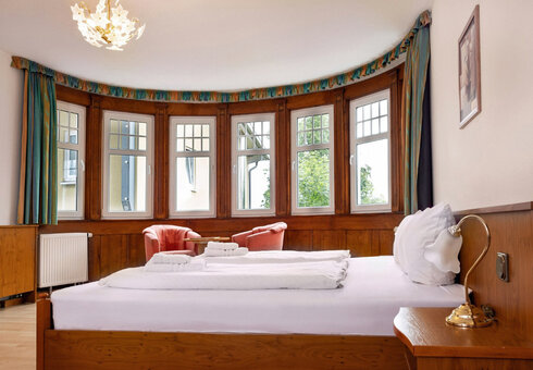 Blick in ein Gästezimmer