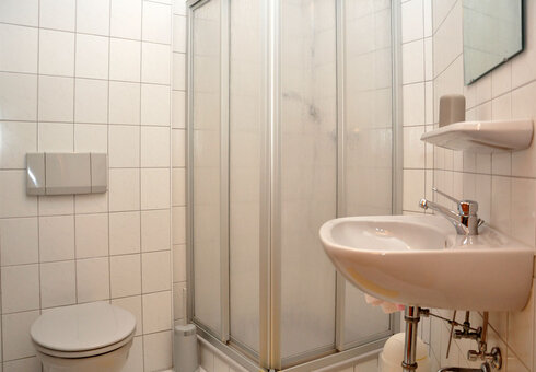 Blick in ein Badezimmer